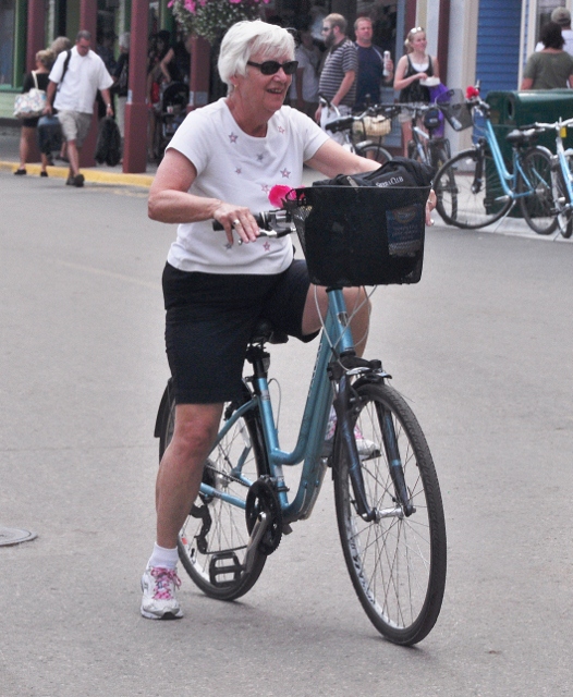 touring the island on bike
